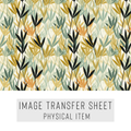 High quality water-soluble transfer paper applied on polymer clay, vibrant detailed pattern