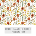 High quality water-soluble transfer paper applied on polymer clay, vibrant detailed pattern