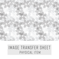 High quality water-soluble transfer paper applied on polymer clay, vibrant detailed pattern