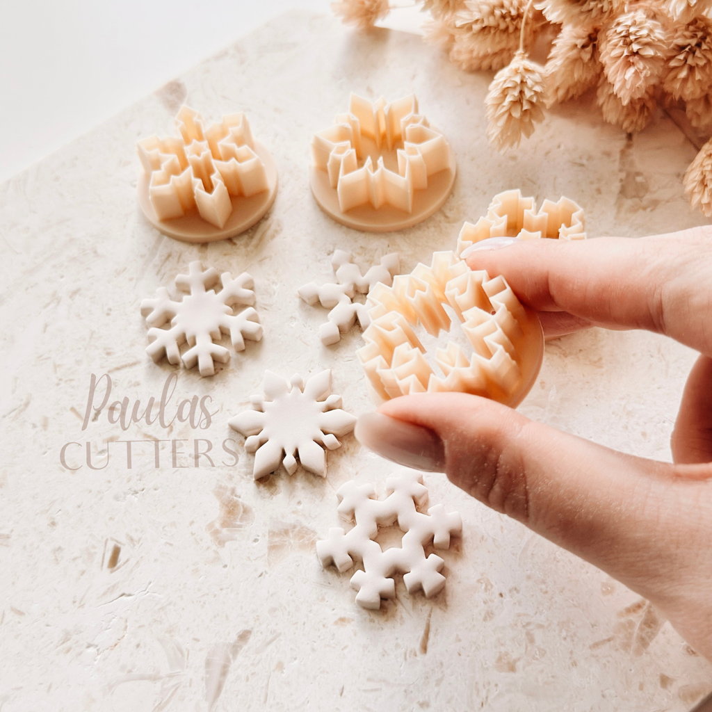 Polymer Clay Cutter, Snowflake Shape, Winter Earring Cutter Tool, Clay Cutter for Jewelry Making, D-12 / D-12 / D-13 / D14