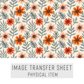 High quality water-soluble transfer paper applied on polymer clay, vibrant detailed pattern
