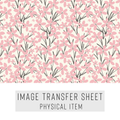 High quality water-soluble transfer paper applied on polymer clay, vibrant detailed pattern
