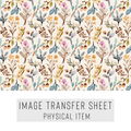 High quality water-soluble transfer paper applied on polymer clay, vibrant detailed pattern