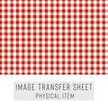 High quality water-soluble transfer paper applied on polymer clay, vibrant detailed pattern