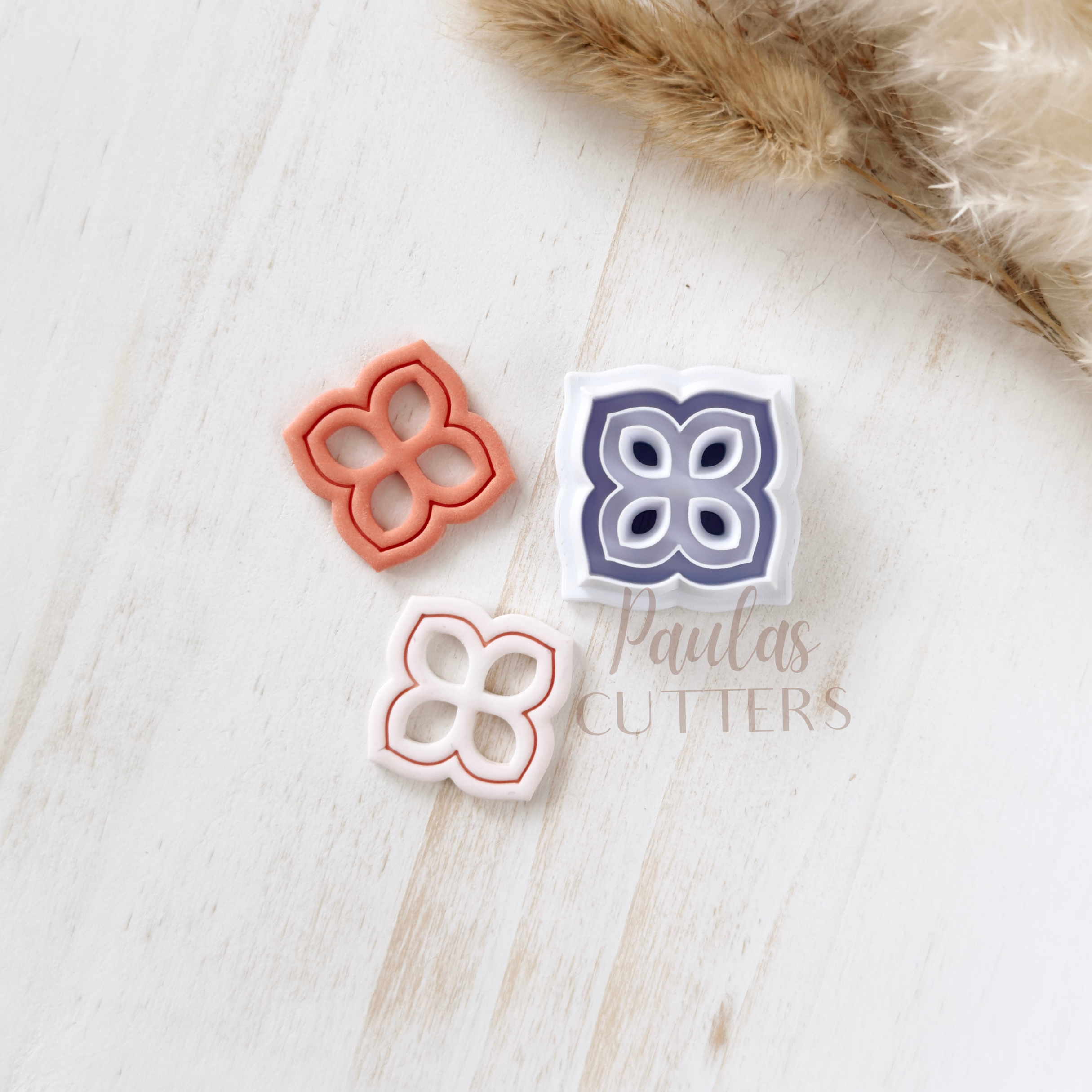 High quality polymer clay cutter creating clean sharp cuts for earrings and jewelry making