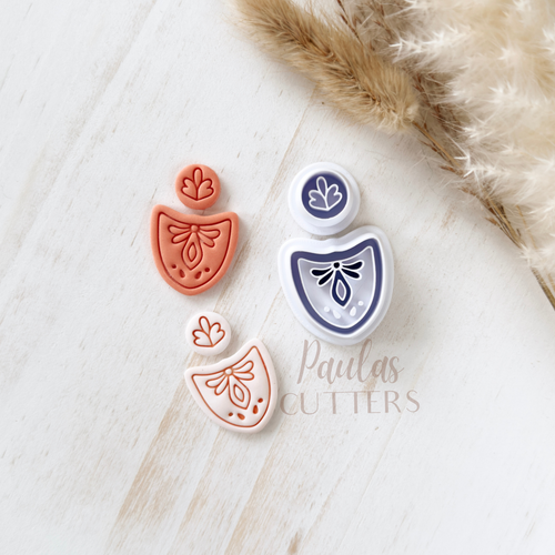 High quality polymer clay cutter creating clean sharp cuts for earrings and jewelry making
