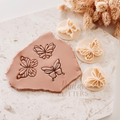 Polymer Clay Cutter, Butterfly Stamp Tool, Clay Embossing Tool for Jewelry Making, D-27