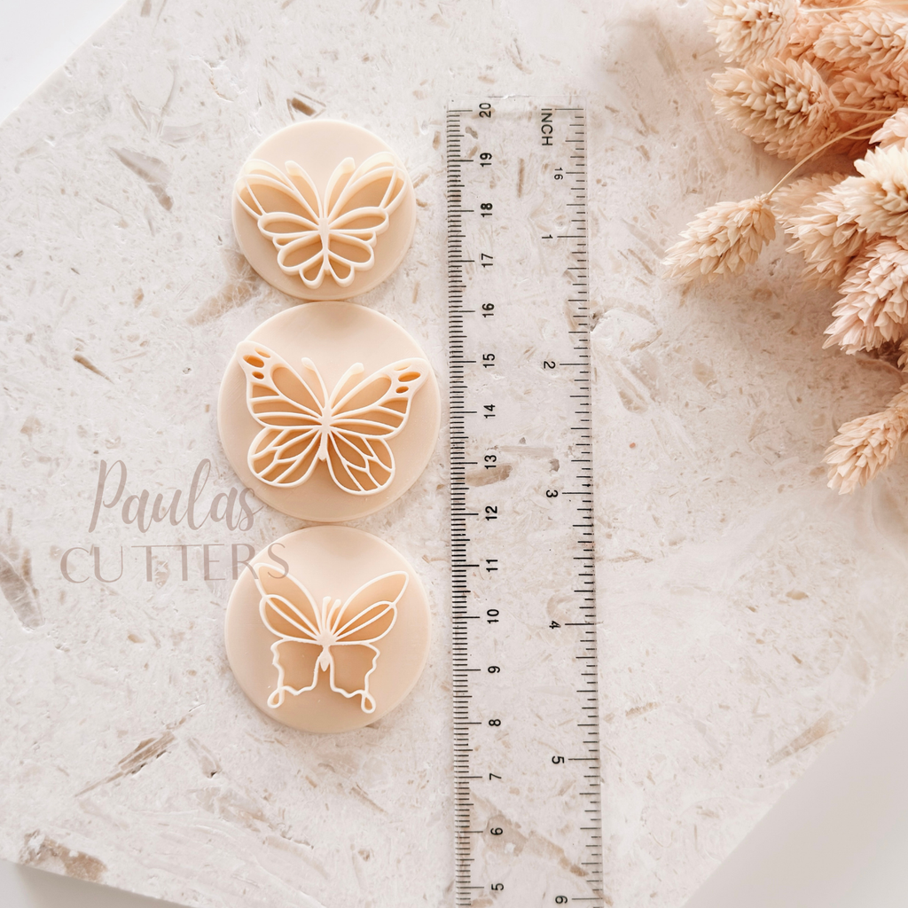 Polymer Clay Cutter, Butterfly Stamp Tool, Clay Embossing Tool for Jewelry Making, D-27