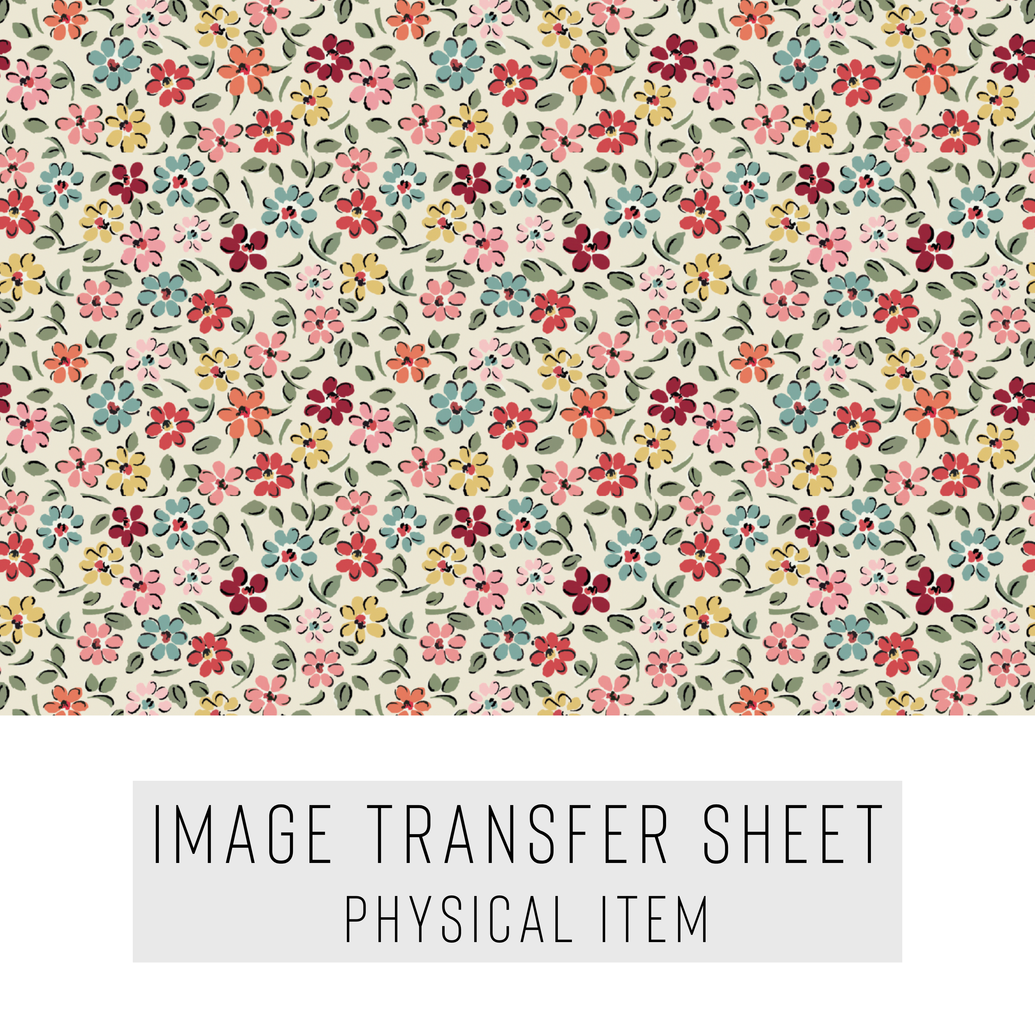 High quality water-soluble transfer paper applied on polymer clay, vibrant detailed pattern