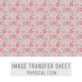 High quality water-soluble transfer paper applied on polymer clay, vibrant detailed pattern
