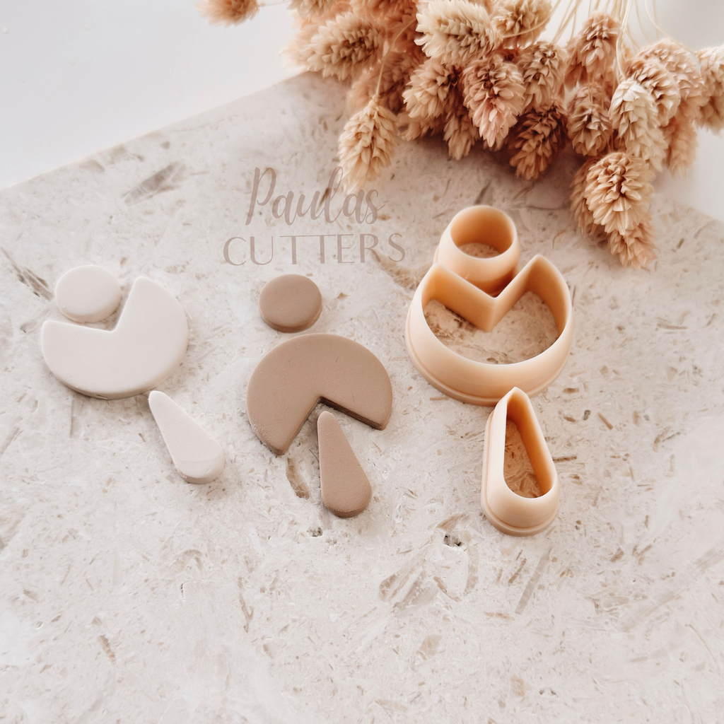 Polymer Clay Cutter, Heart Shapes, Cute Earring Cutter Tool, Clay Cutters for Jewelry Making, C-06