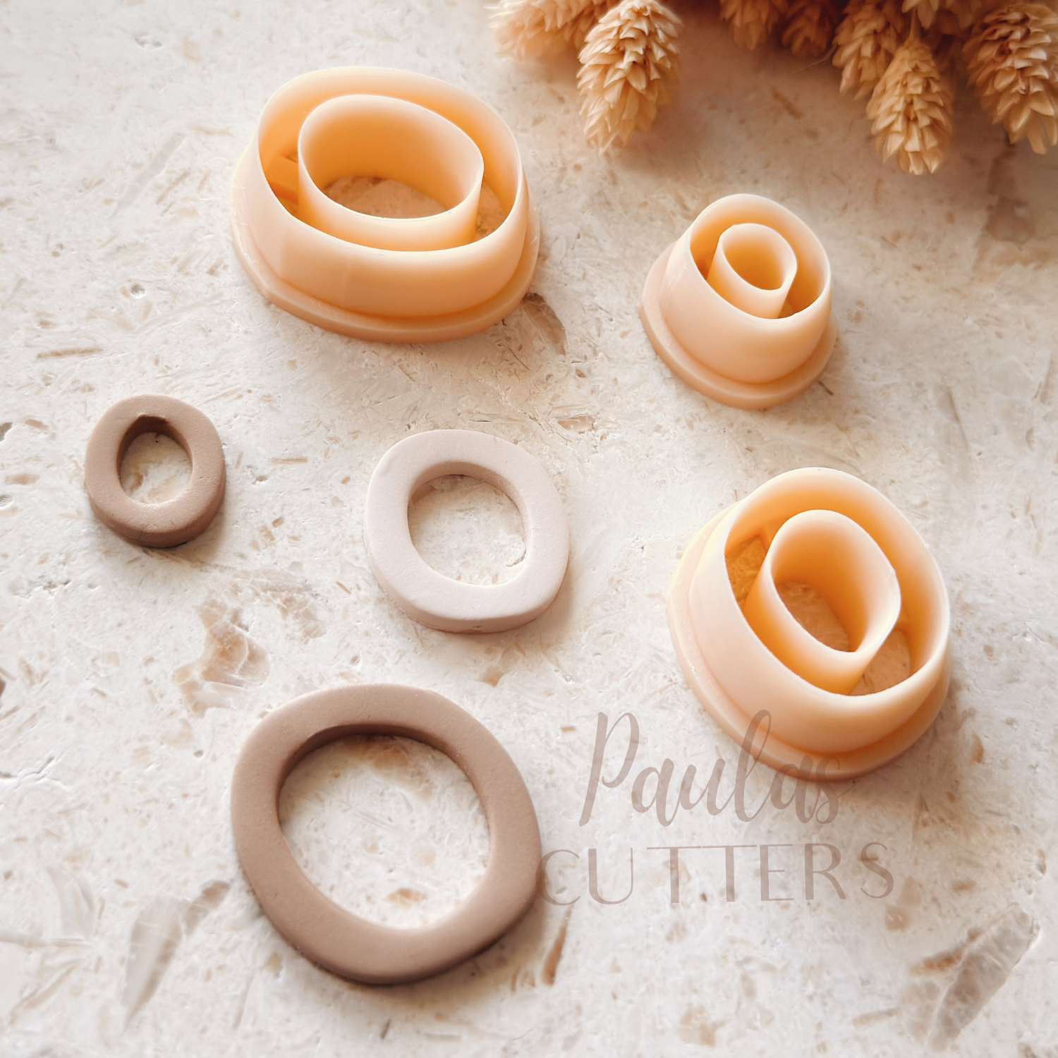 Emporte-pièce en argile polymère – Forme de base – Outil de découpe de boucles d'oreilles N-29