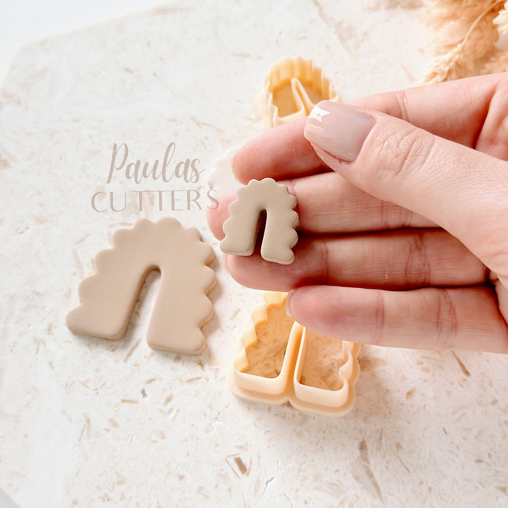 Polymer Clay Cutter, Arch Shapes, Pattern Earring Cutter Tool, Clay Cutters for Jewelry Making, F-01