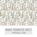 High quality water-soluble transfer paper applied on polymer clay, vibrant detailed pattern