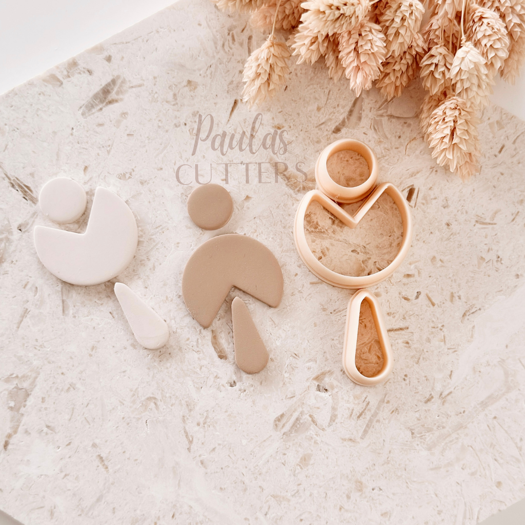 Polymer Clay Cutter, Heart Shapes, Cute Earring Cutter Tool, Clay Cutters for Jewelry Making, C-06