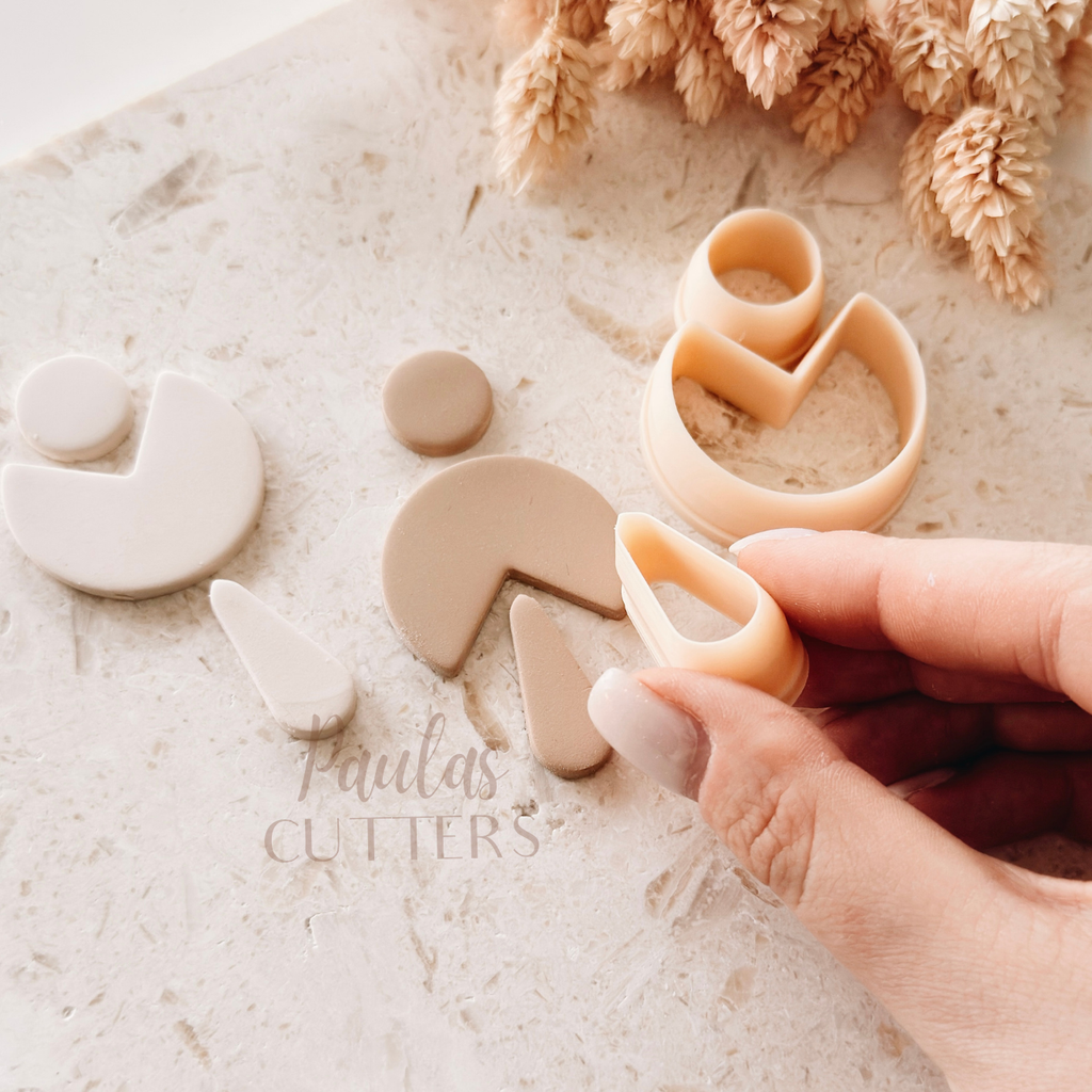 Polymer Clay Cutter, Heart Shapes, Cute Earring Cutter Tool, Clay Cutters for Jewelry Making, C-06