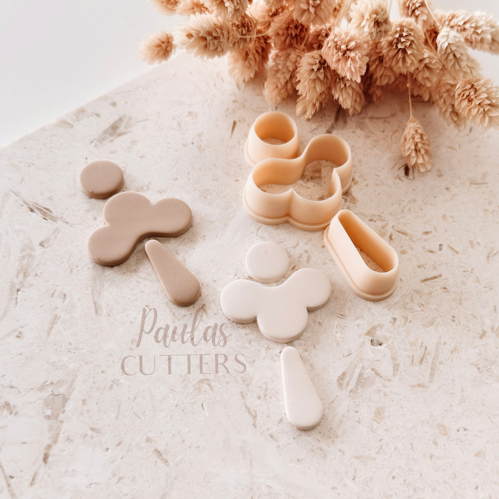 Polymer Clay Cutter, Drop Shapes, Earring Cutter Tool, Clay Cutters for Jewelry Making, C-05