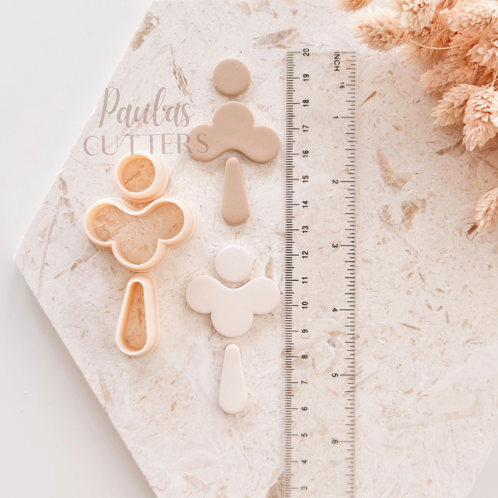Polymer Clay Cutter, Drop Shapes, Earring Cutter Tool, Clay Cutters for Jewelry Making, C-05