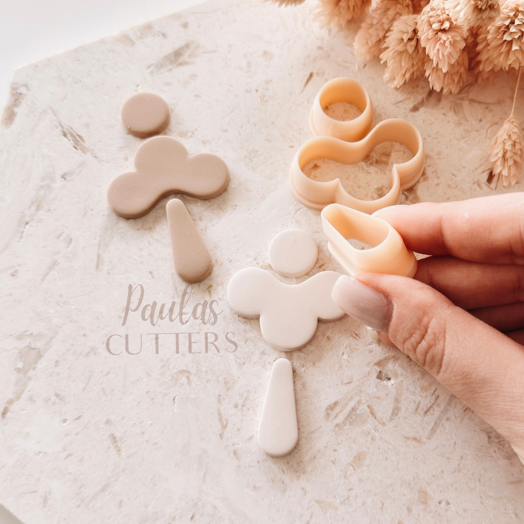 Polymer Clay Cutter, Drop Shapes, Earring Cutter Tool, Clay Cutters for Jewelry Making, C-05
