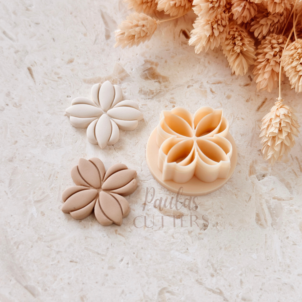 Polymer Clay Cutter, Simple Flower Shape, Minimal Floral Earring Cutter Tool, Clay Cutter for Jewelry, A-28