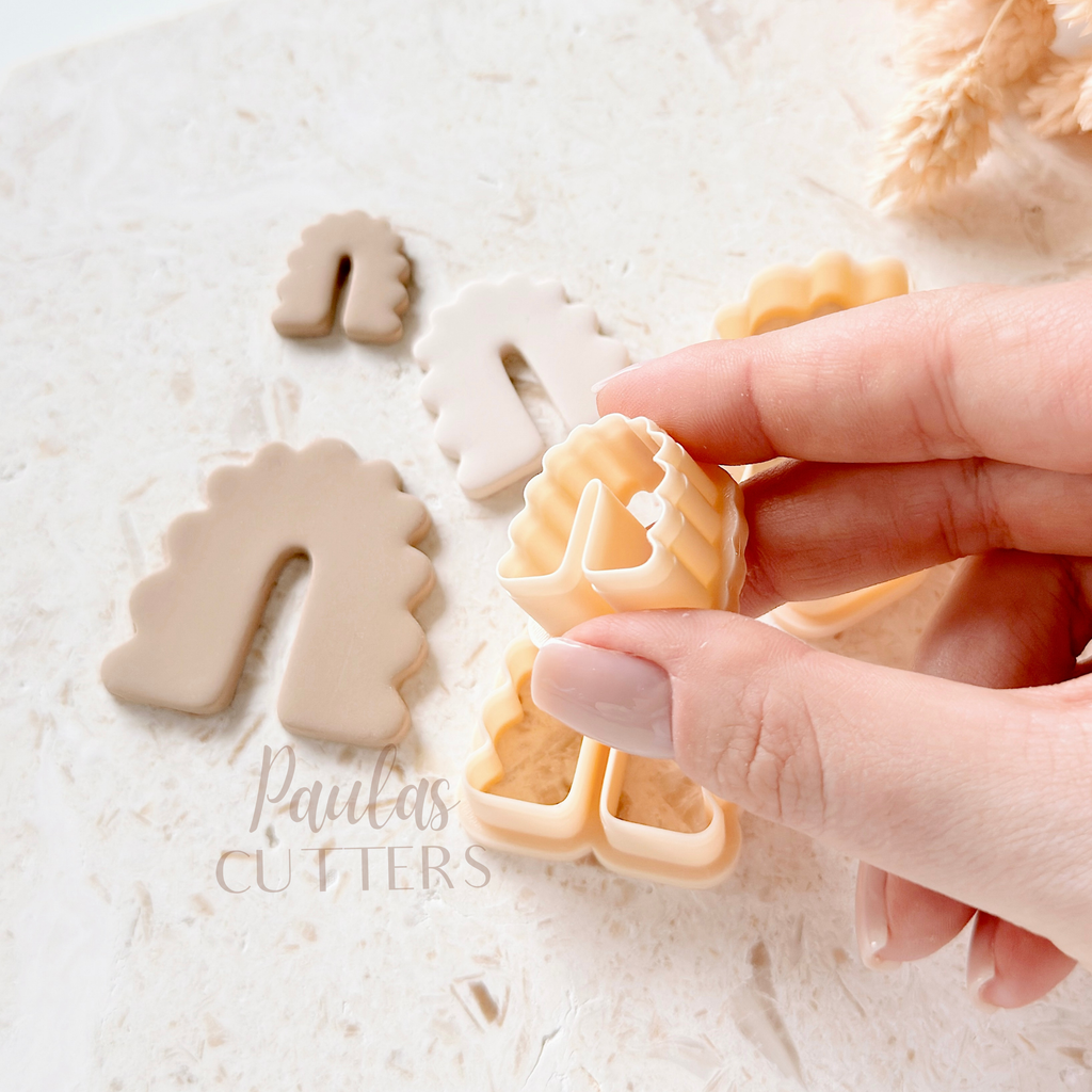 Polymer Clay Cutter, Arch Shapes, Pattern Earring Cutter Tool, Clay Cutters for Jewelry Making, F-01