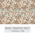 High quality water-soluble transfer paper applied on polymer clay, vibrant detailed pattern