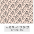 High quality water-soluble transfer paper applied on polymer clay, vibrant detailed pattern