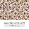 High quality water-soluble transfer paper applied on polymer clay, vibrant detailed pattern