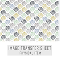 High quality water-soluble transfer paper applied on polymer clay, vibrant detailed pattern