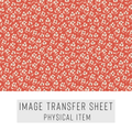 High quality water-soluble transfer paper applied on polymer clay, vibrant detailed pattern
