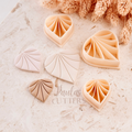 Polymer Clay Cutter, Fan Leaf Shape, Botanical Earring Cutter Tool, Clay Cutter for Jewelry Making, C-14