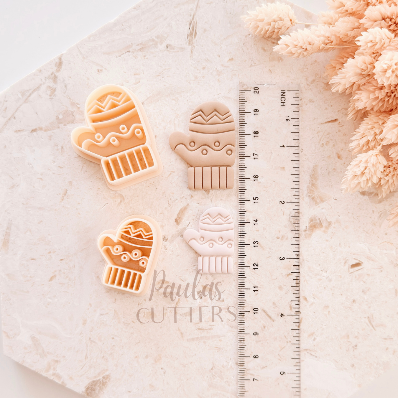 Polymer Clay Cutter, Mitten Shape, Winter Earring Cutter Tool, Clay Cutter for Jewelry Making, D-09