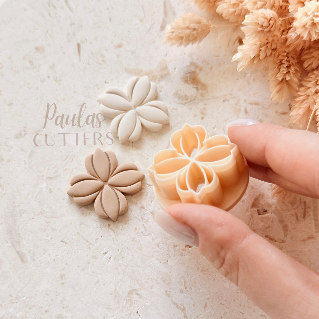 Polymer Clay Cutter, Simple Flower Shape, Minimal Floral Earring Cutter Tool, Clay Cutter for Jewelry, A-28