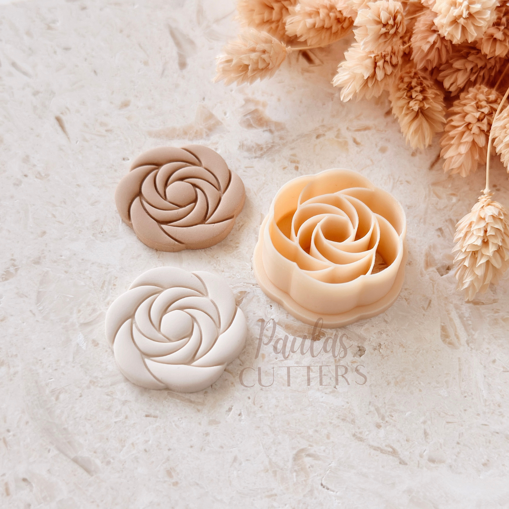 Polymer Clay Cutter, Rose Flower Shape, Floral Earring Cutter Tool, Clay Cutter for Jewelry Making, A-21