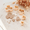 Polymer Clay Cutter, Clover Shapes, Floral Earring Cutter Tool, Clay Cutters for Jewelry, B-27