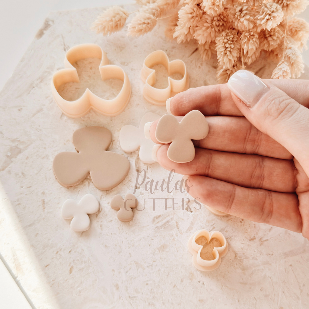 Polymer Clay Cutter, Clover Shapes, Floral Earring Cutter Tool, Clay Cutters for Jewelry, B-27