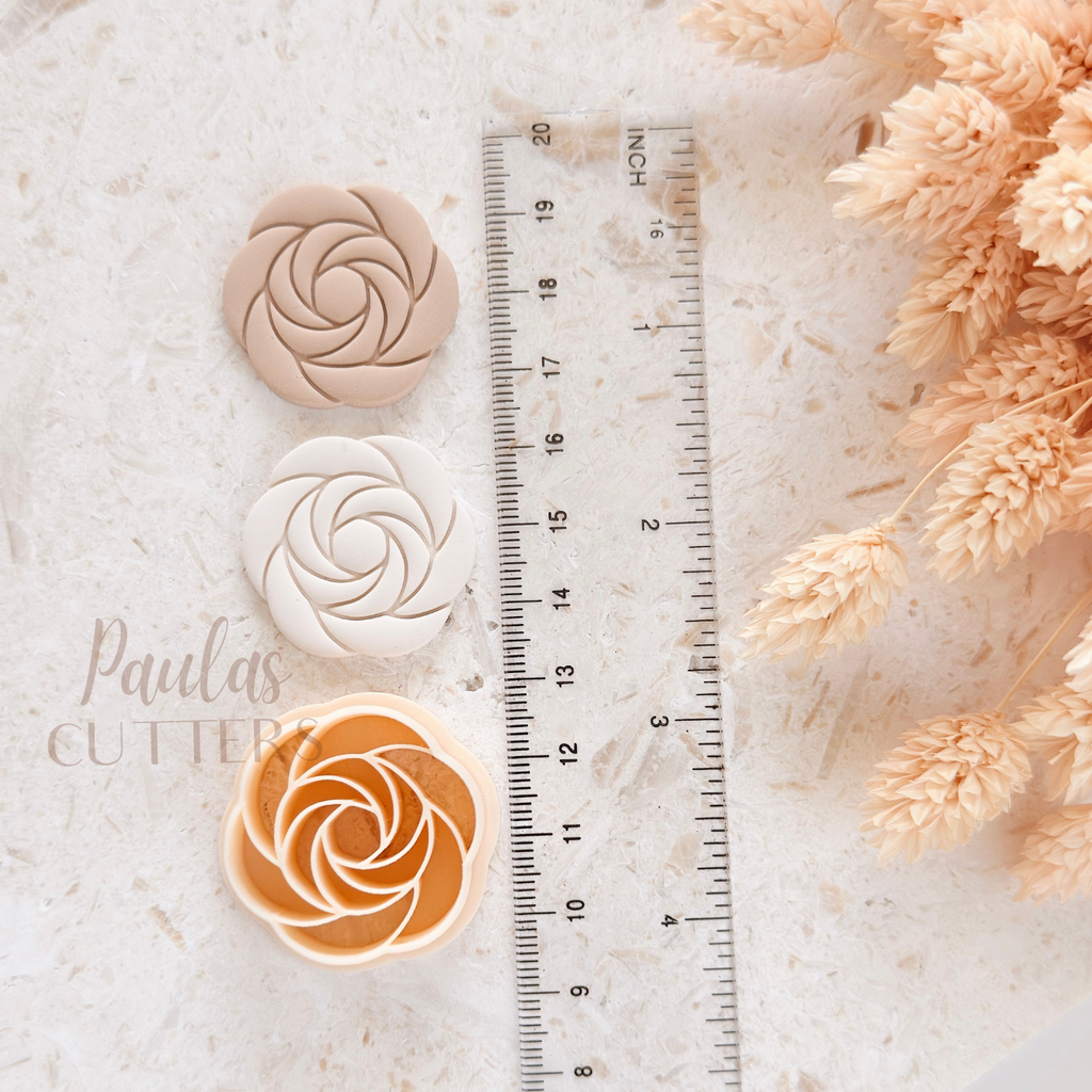 Polymer Clay Cutter, Rose Flower Shape, Floral Earring Cutter Tool, Clay Cutter for Jewelry Making, A-21