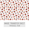 High quality water-soluble transfer paper applied on polymer clay, vibrant detailed pattern