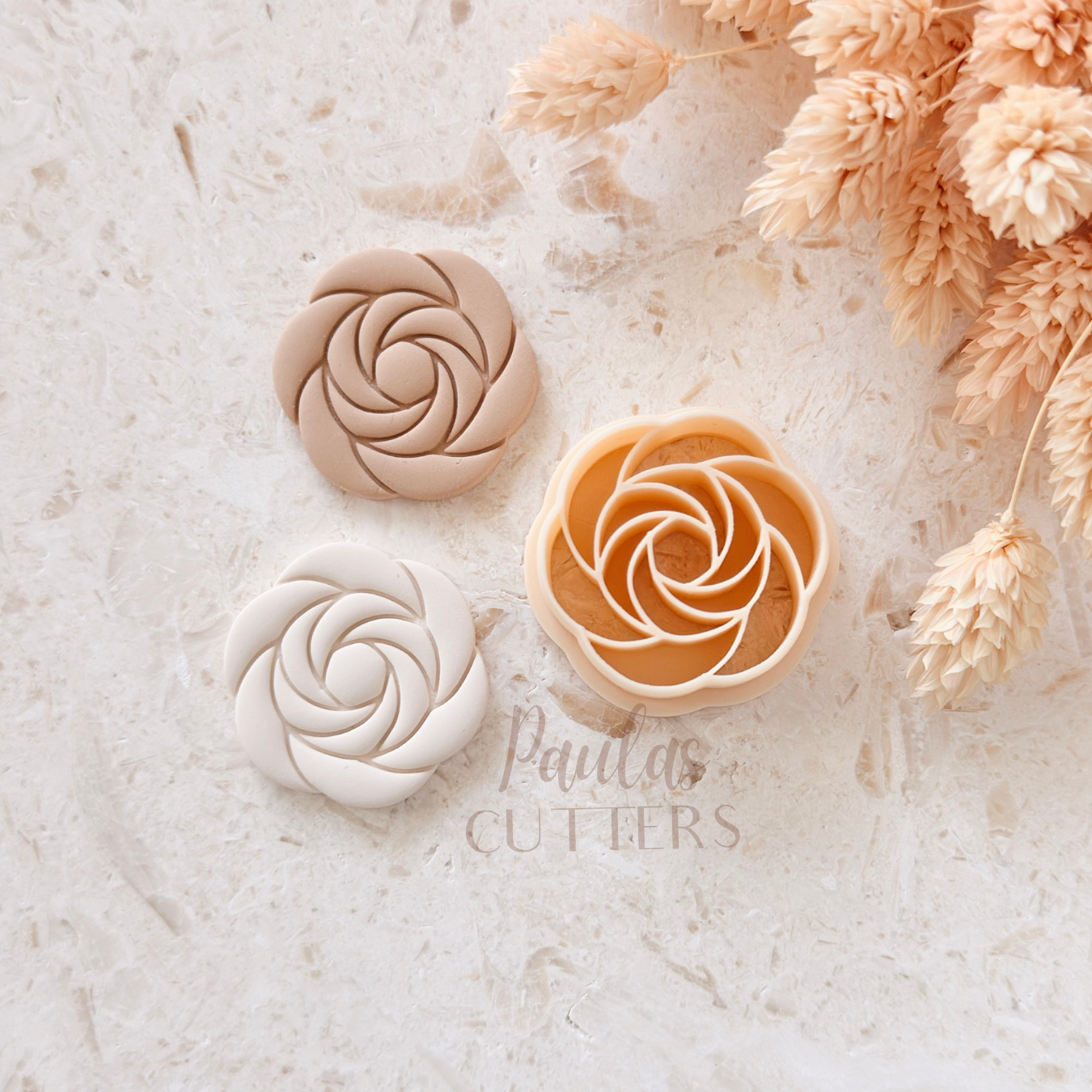 Polymer Clay Cutter, Rose Flower Shape, Floral Earring Cutter Tool, Clay Cutter for Jewelry Making, A-21