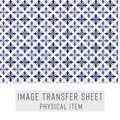 High quality water-soluble transfer paper applied on polymer clay, vibrant detailed pattern