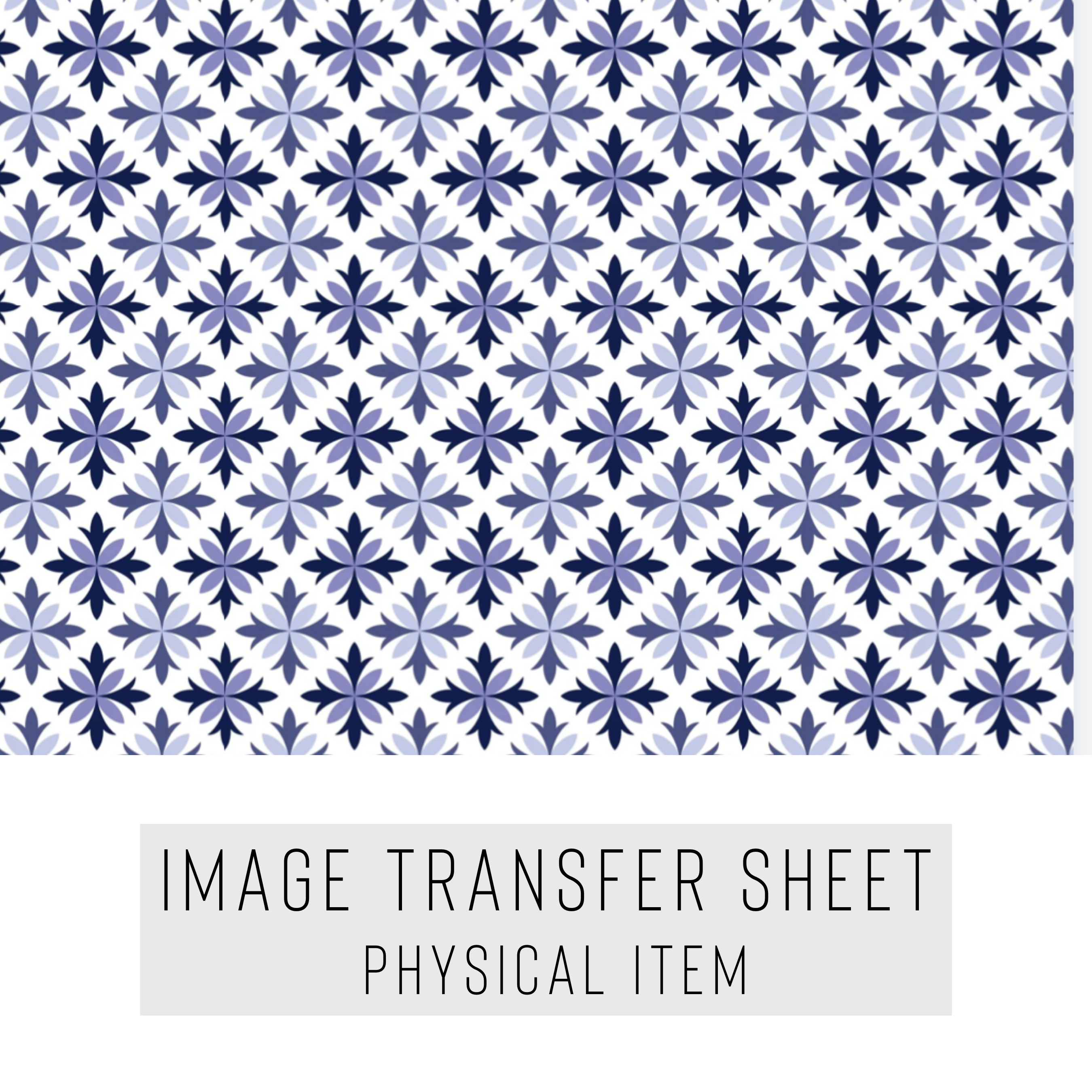 High quality water-soluble transfer paper applied on polymer clay, vibrant detailed pattern