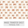 High quality water-soluble transfer paper applied on polymer clay, vibrant detailed pattern