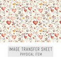 High quality water-soluble transfer paper applied on polymer clay, vibrant detailed pattern