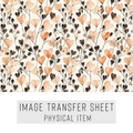 High quality water-soluble transfer paper applied on polymer clay, vibrant detailed pattern