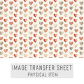 High quality water-soluble transfer paper applied on polymer clay, vibrant detailed pattern