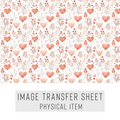 High quality water-soluble transfer paper applied on polymer clay, vibrant detailed pattern