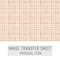 High quality water-soluble transfer paper applied on polymer clay, vibrant detailed pattern
