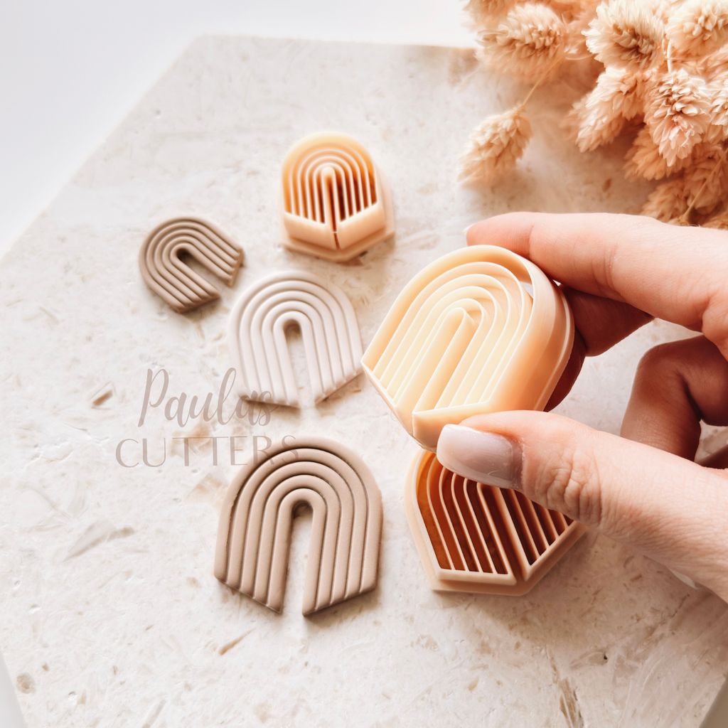 Polymer Clay Cutter, Arch Shapes, Earring Cutter Tool, Clay Cutters for Jewelry Making, F-25