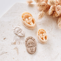 Polymer Clay Cutter, Mask Face Shapes, Statement Earring Cutter Tool, Clay Cutters for Jewelry Making, F-10
