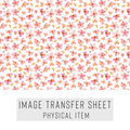 High quality water-soluble transfer paper applied on polymer clay, vibrant detailed pattern